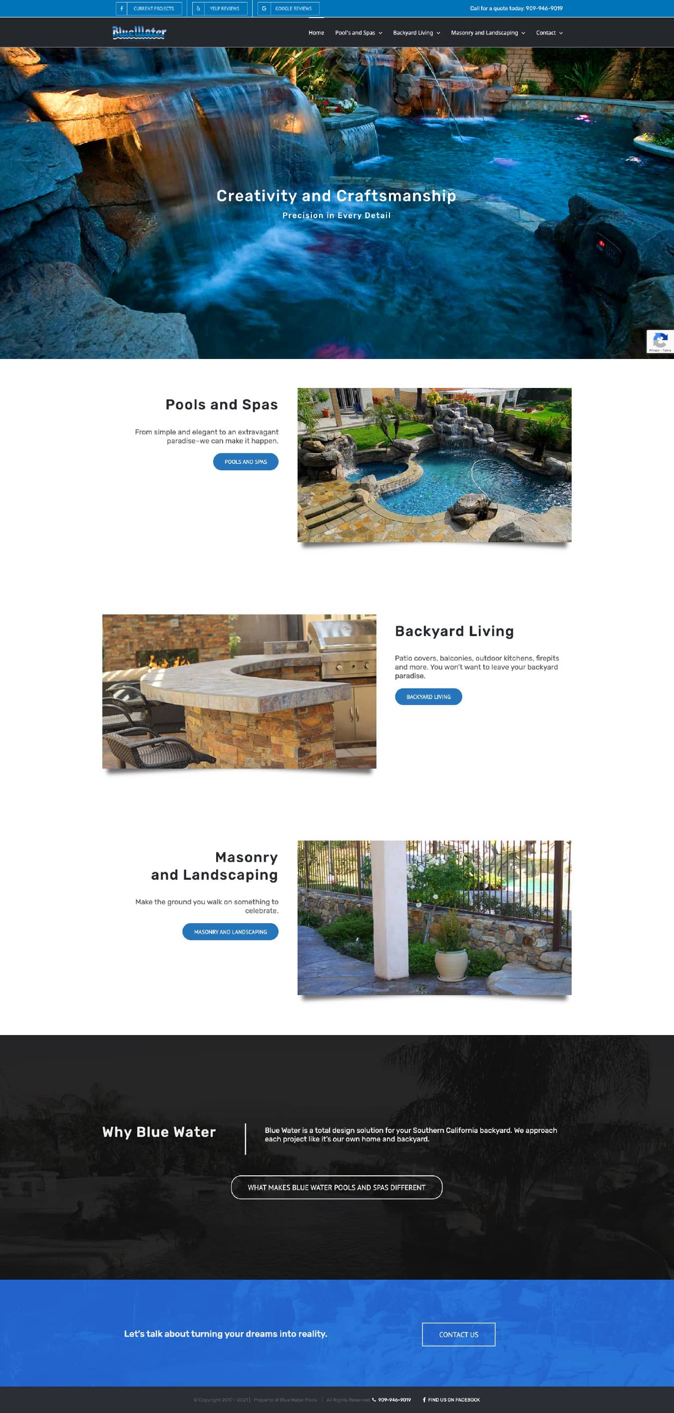 Pool Builder Website